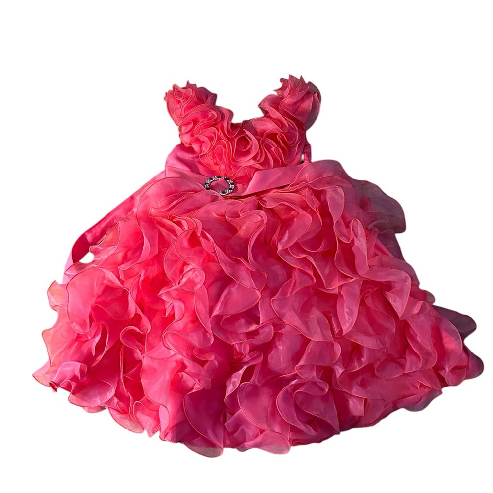 Stunning Pink Ruffled Dress